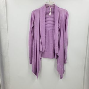 LULULEMON Find your calm wrap cardigan in lavender or pink size 4